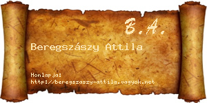 Beregszászy Attila névjegykártya